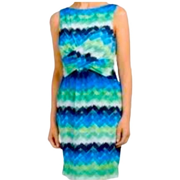 Donna Morgan Surplice Wrap Front Dress - Picture 1 of 5